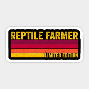 Reptile Farmer Gift Sticker